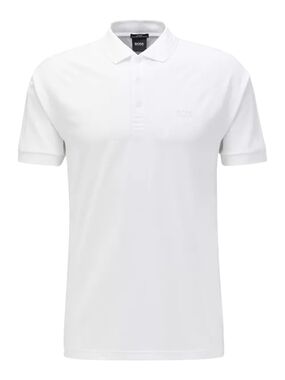BOSS Hugo Boss Men's Paule 2 White Polo Slim Fit Shirt L